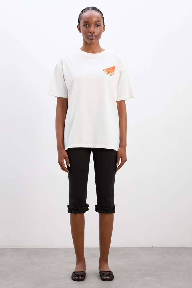 anisa capri pants - black