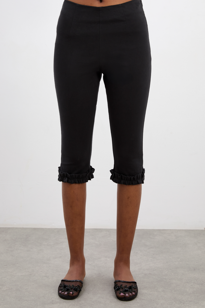 anisa capri pants - black