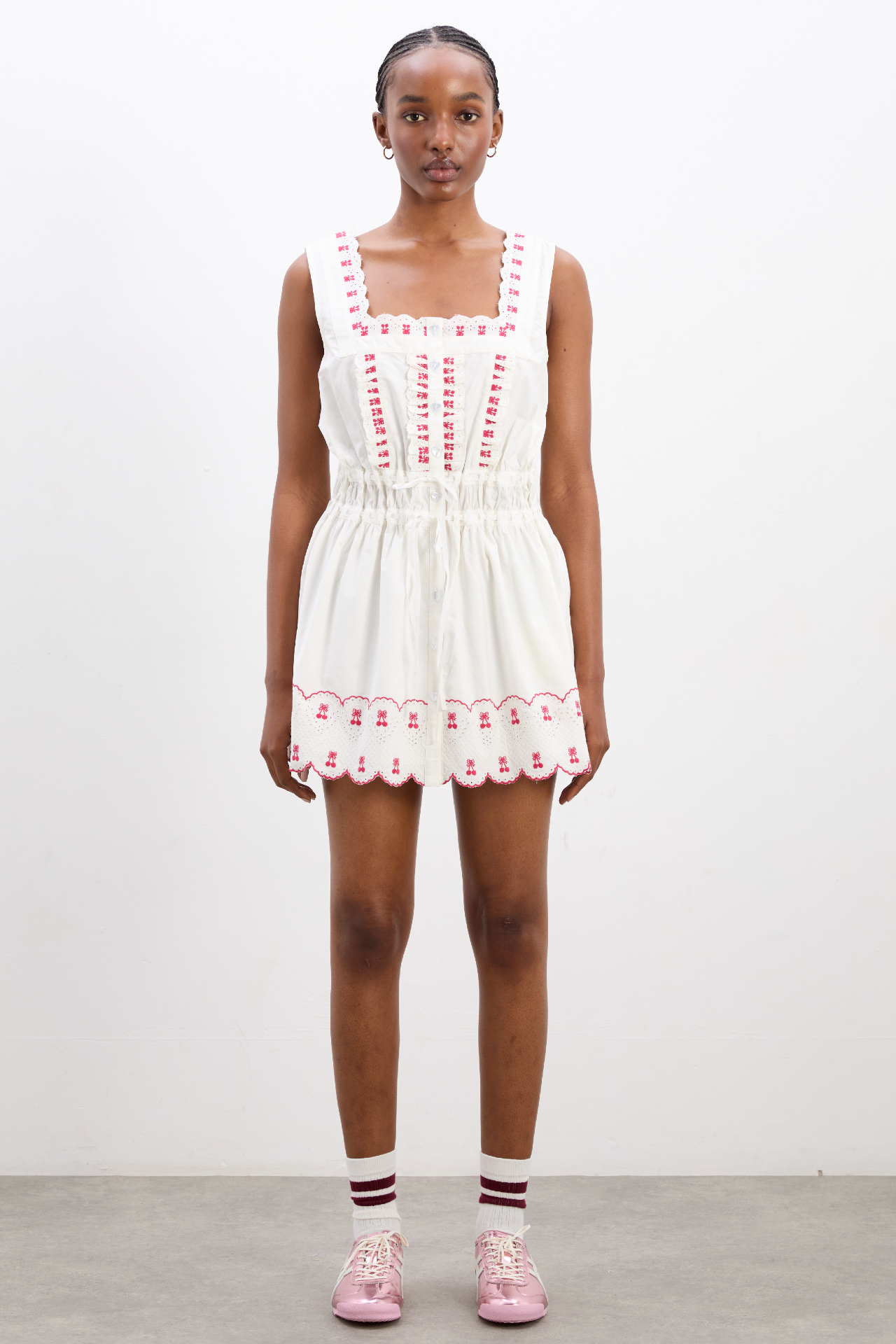 Amaya Mini Dress - Cherries – Damson Madder