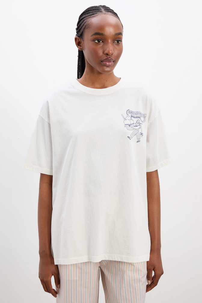 gelati girl boyfriend tee- white