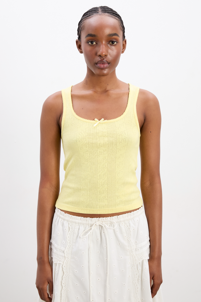 Salome Pointelle Cami - Butter