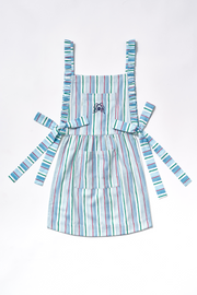 mandy apron - blue stripe