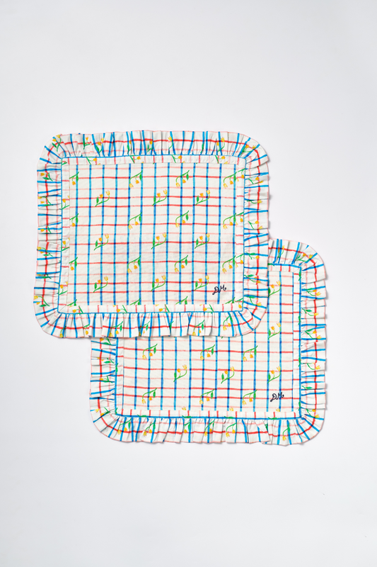 placemat - tulip check set of 2