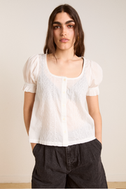 prim blouse - off white