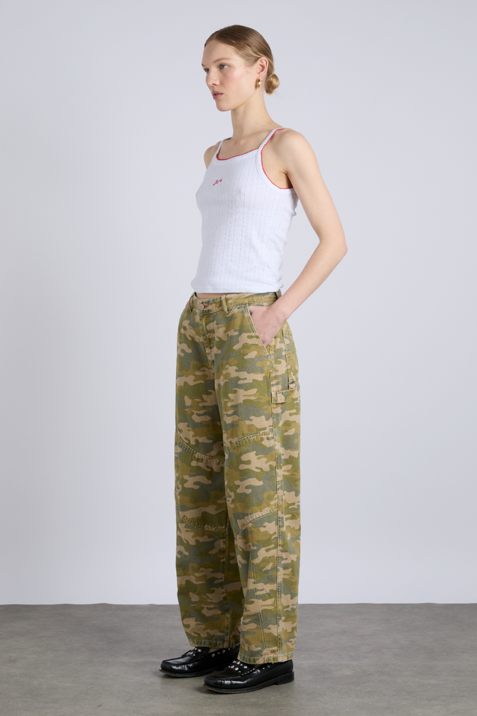 drew jeans - green camo