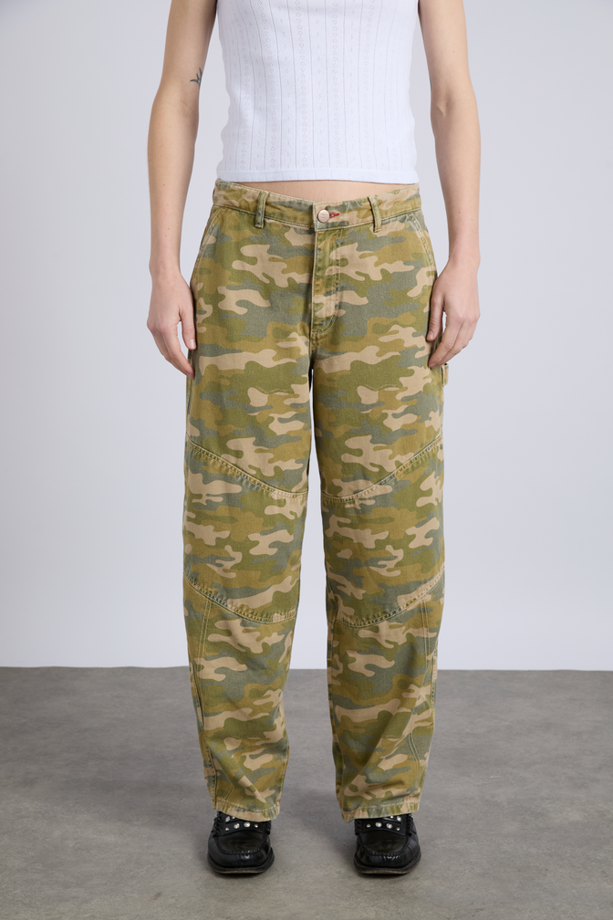 drew jeans - green camo