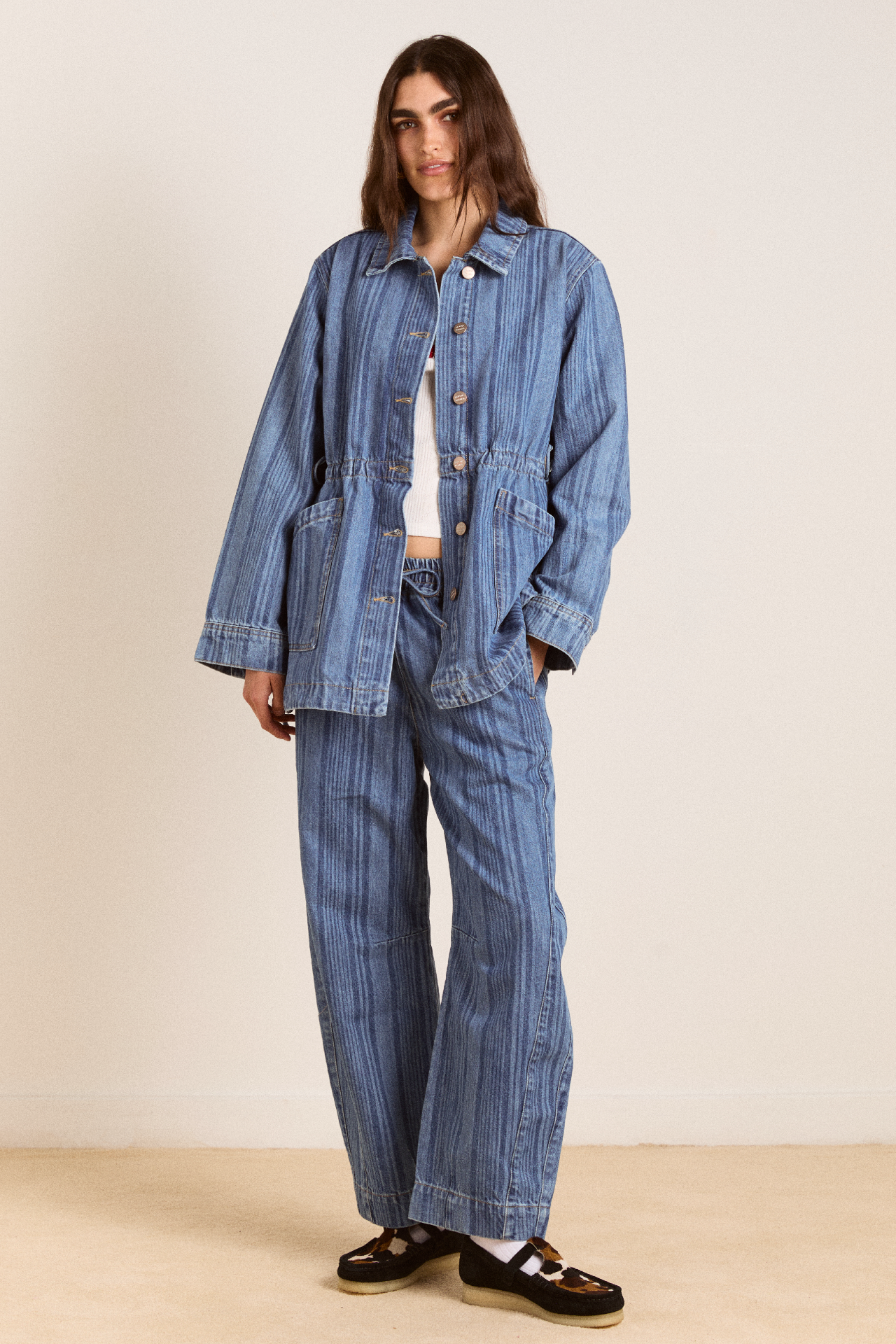 Felix Jeans - Laser Stripe – Damson Madder