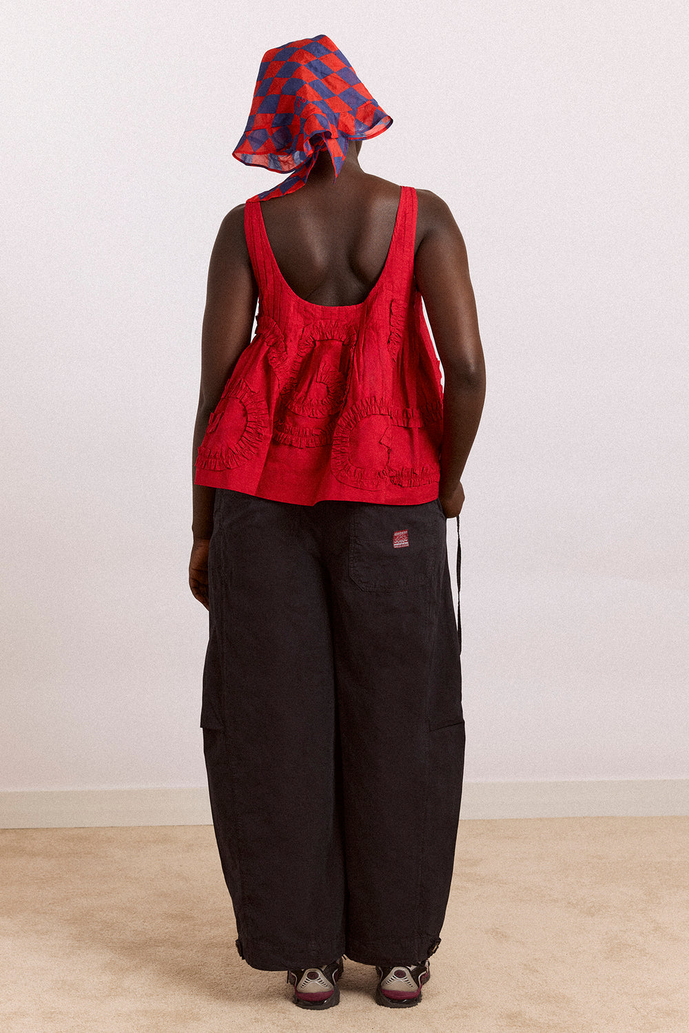 Stella Ruffle Cami - Red
