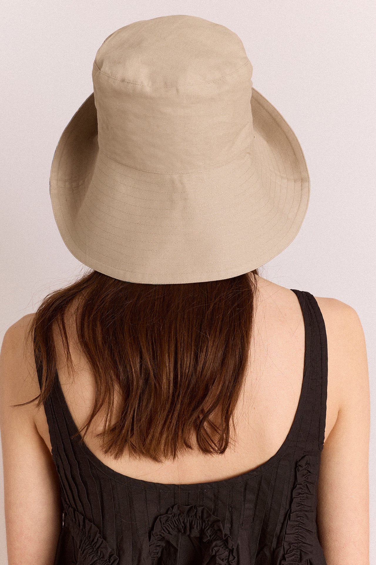 Reversible Sun Hat - Tomboy Check & Stone – Damson Madder