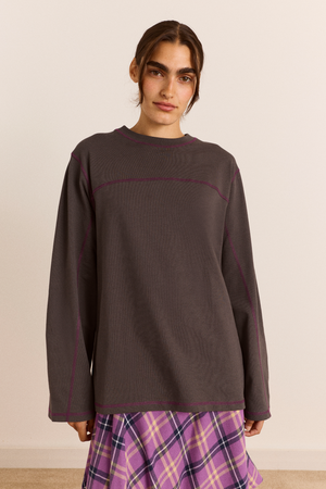 Samara Tee - Charcoal