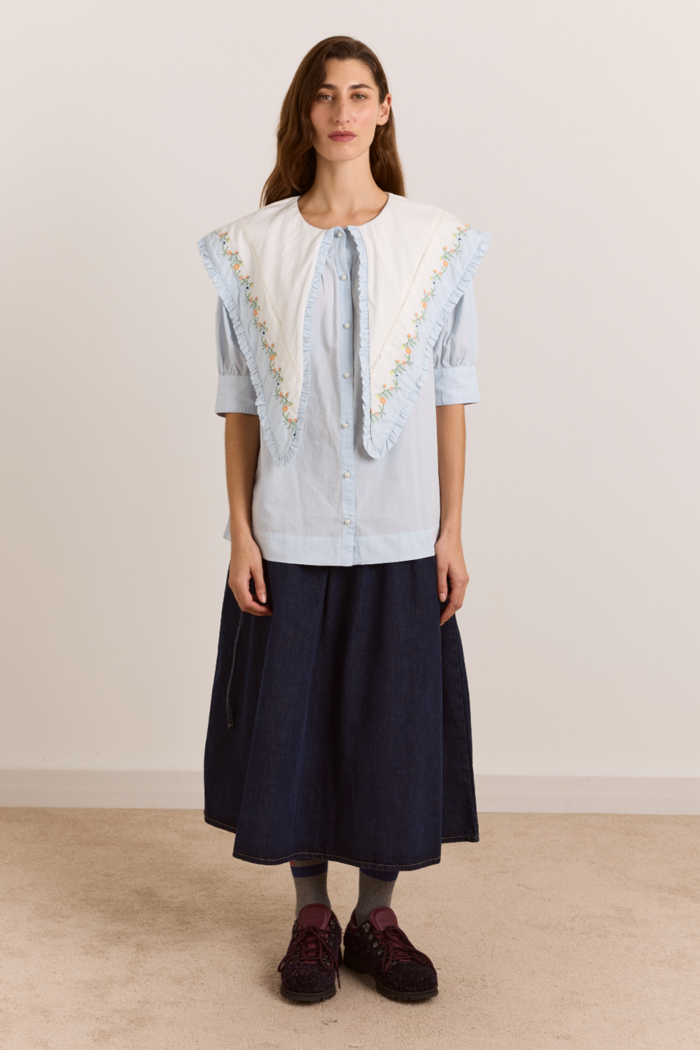 Summer Sandy Blouse -Blue