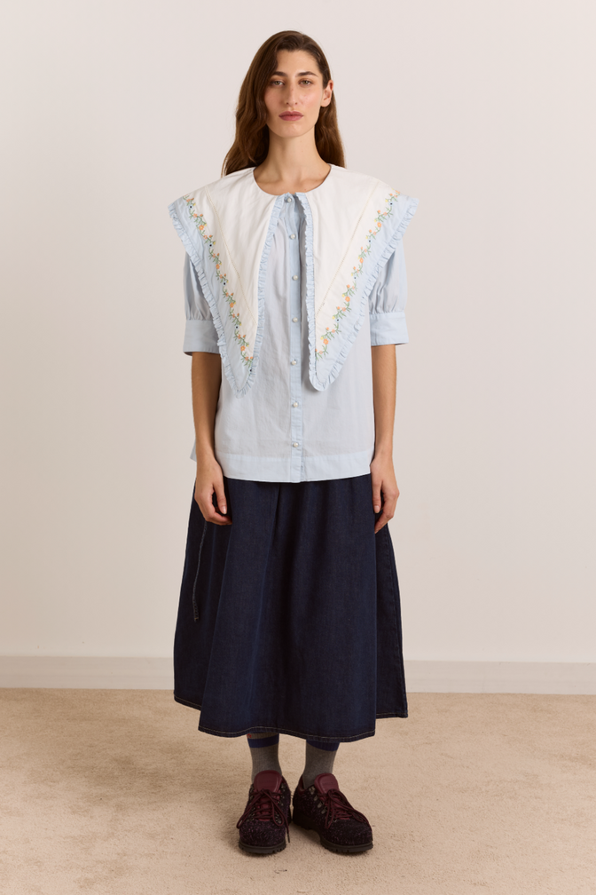 Summer Sandy Blouse -Blue