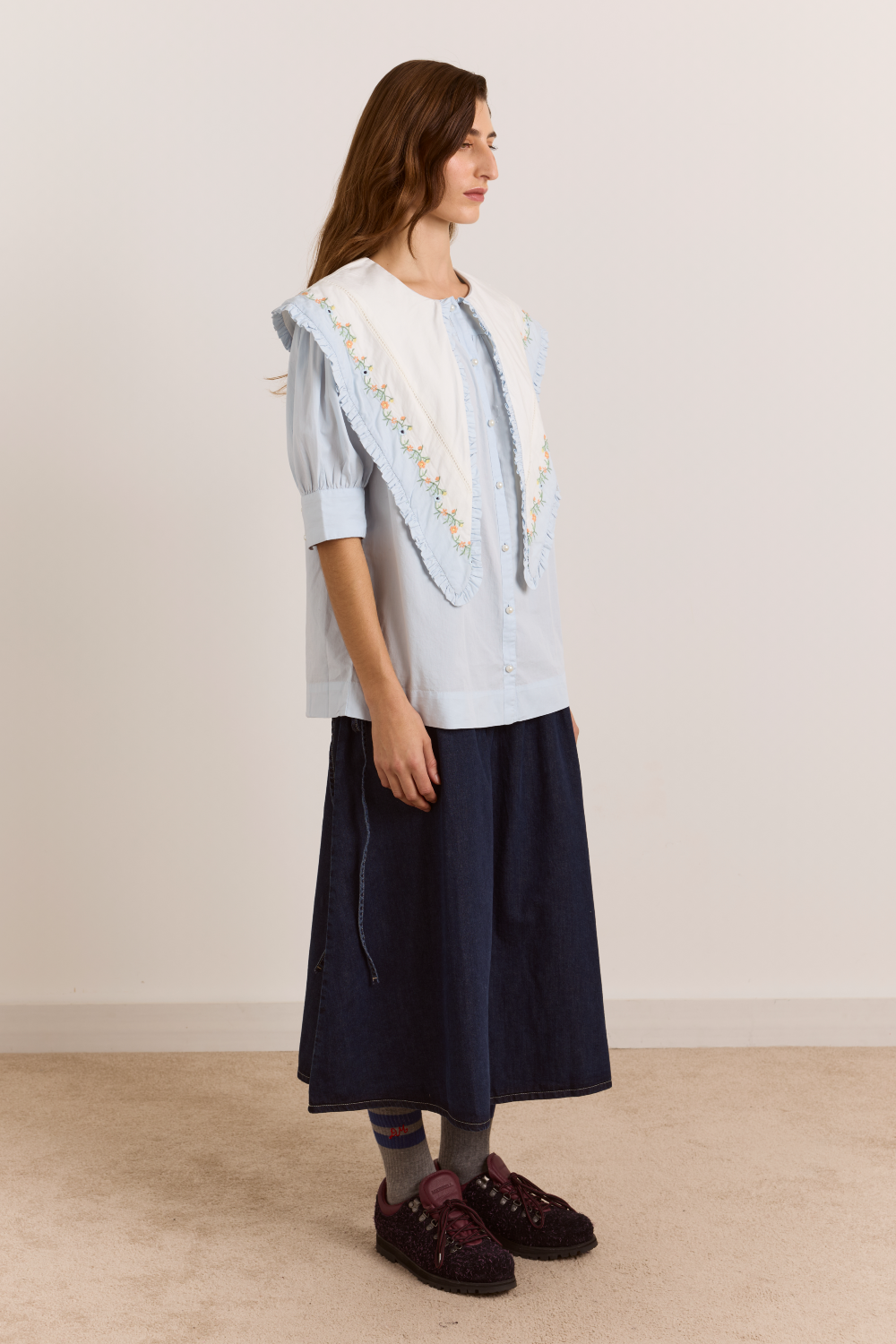 Summer Sandy Blouse -Blue