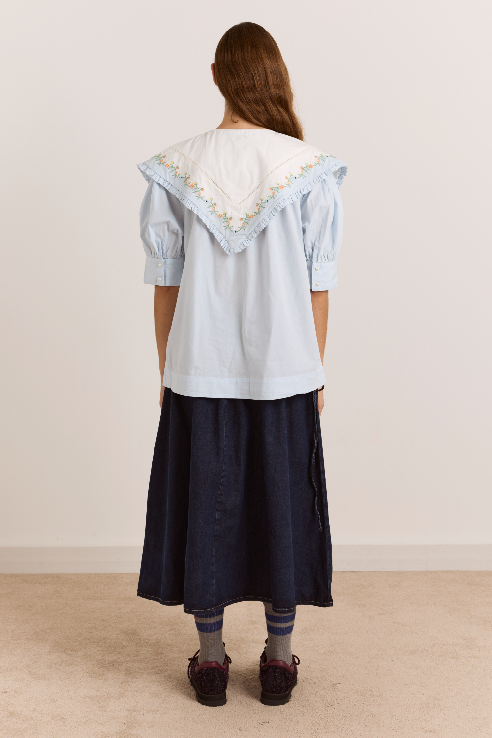Summer Sandy Blouse -Blue