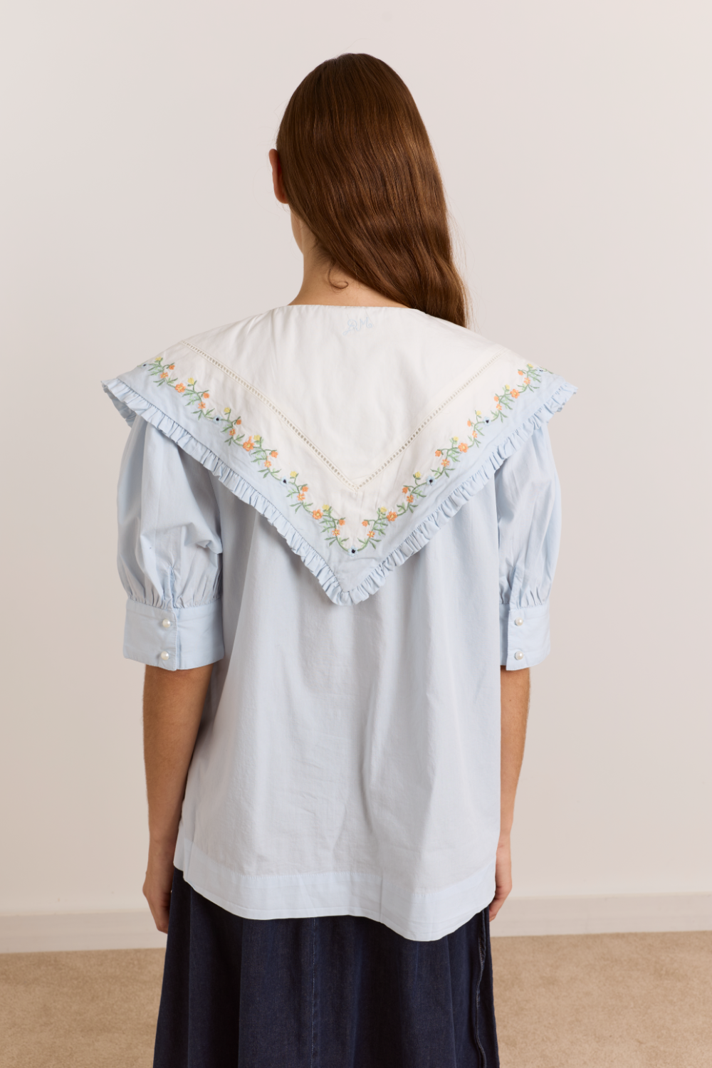 Summer Sandy Blouse -Blue