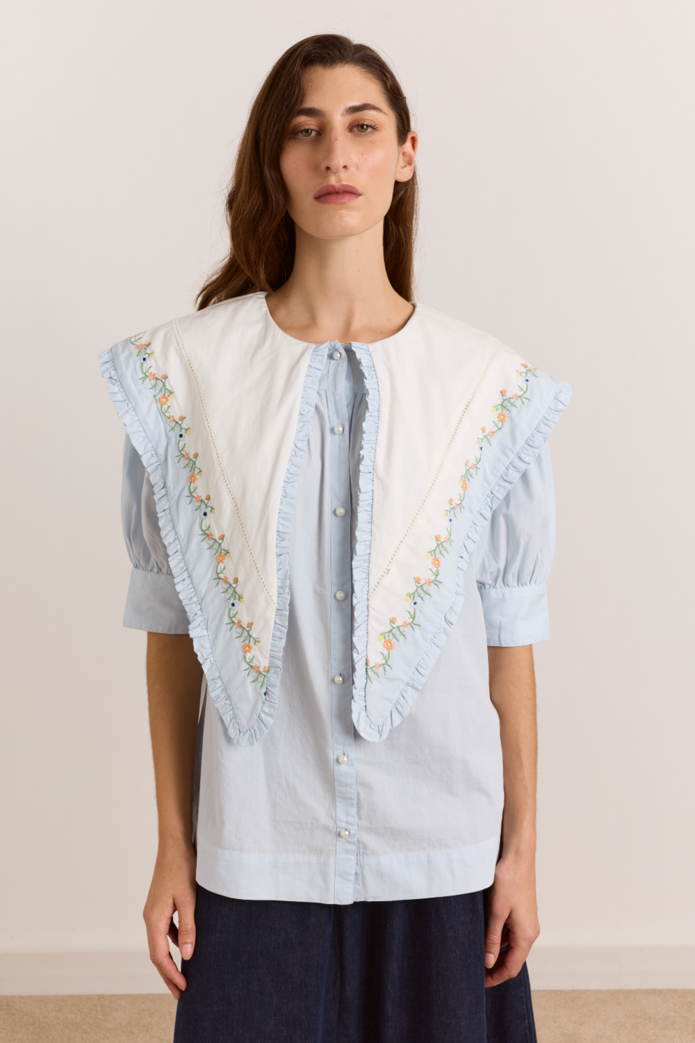 Summer Sandy Blouse -Blue