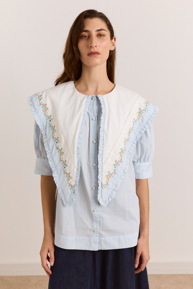 Summer Sandy Blouse -Blue