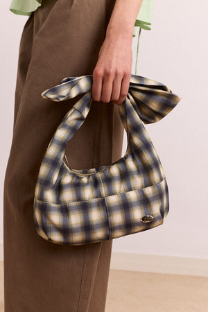 Roo Tie Bag In Cardamon Check