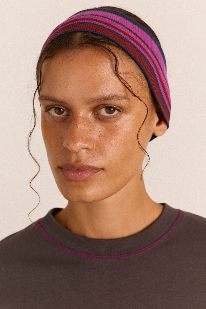 Stripe Headband - Viola Stripe