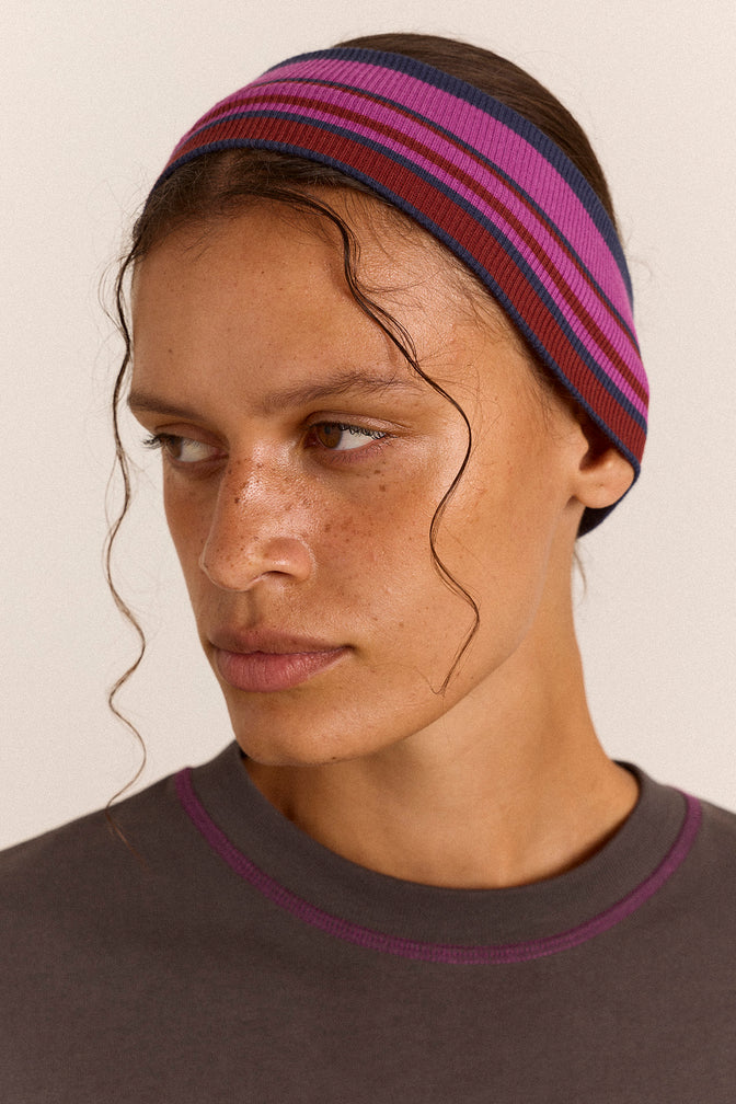 Stripe Headband - Viola Stripe