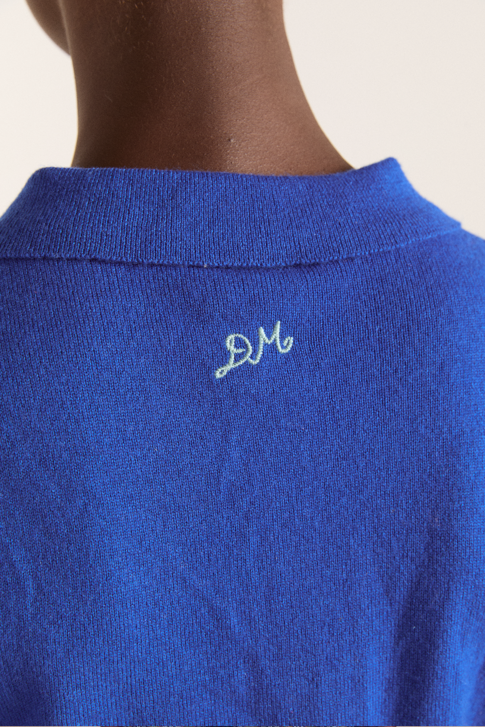 voula wool and cashmere blend cardigan - blue