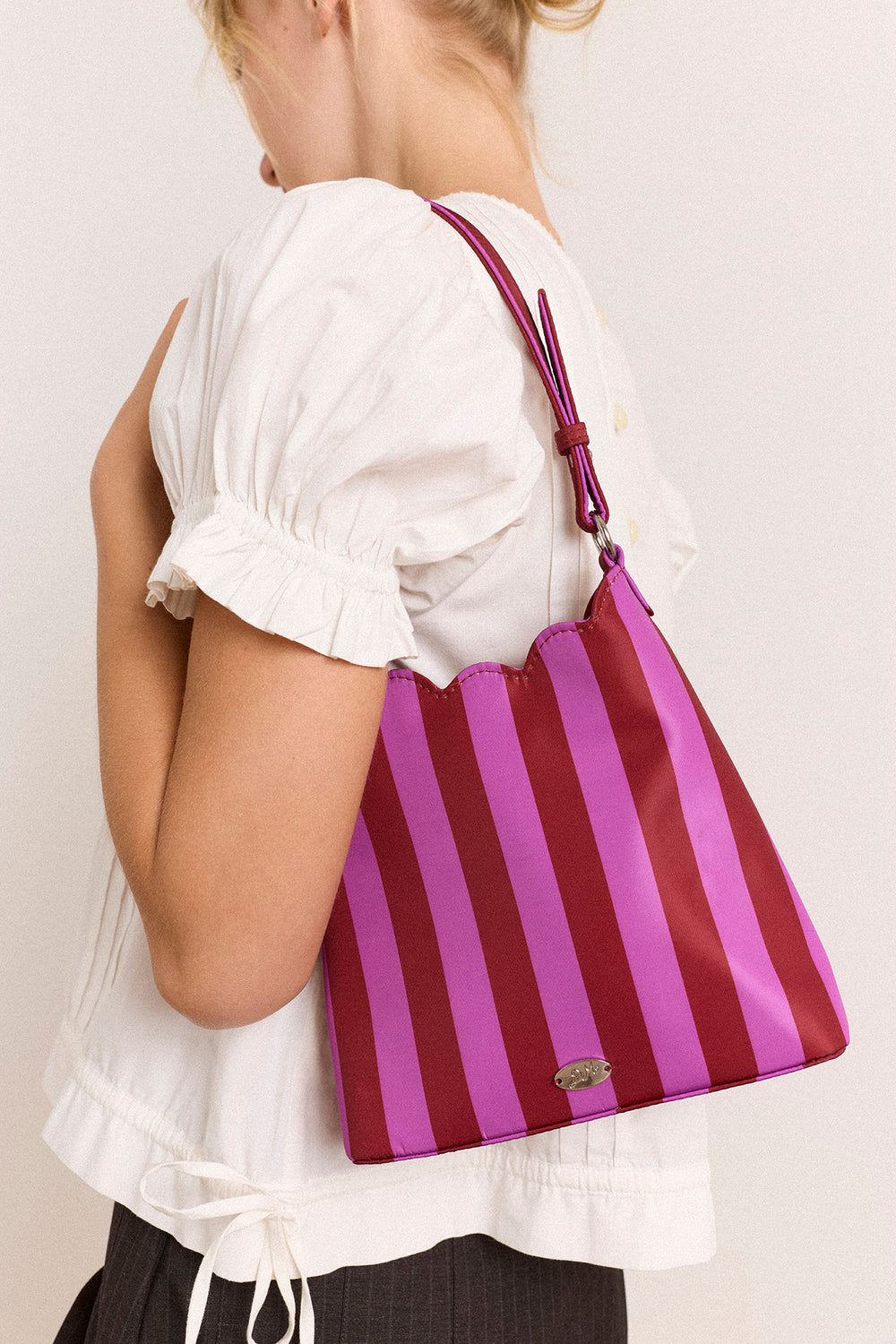 Lorelai Bag - Rosebud Stripe