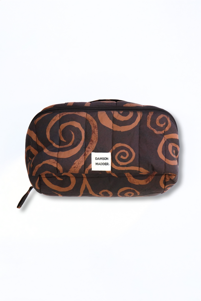 large wash bag - swirl print