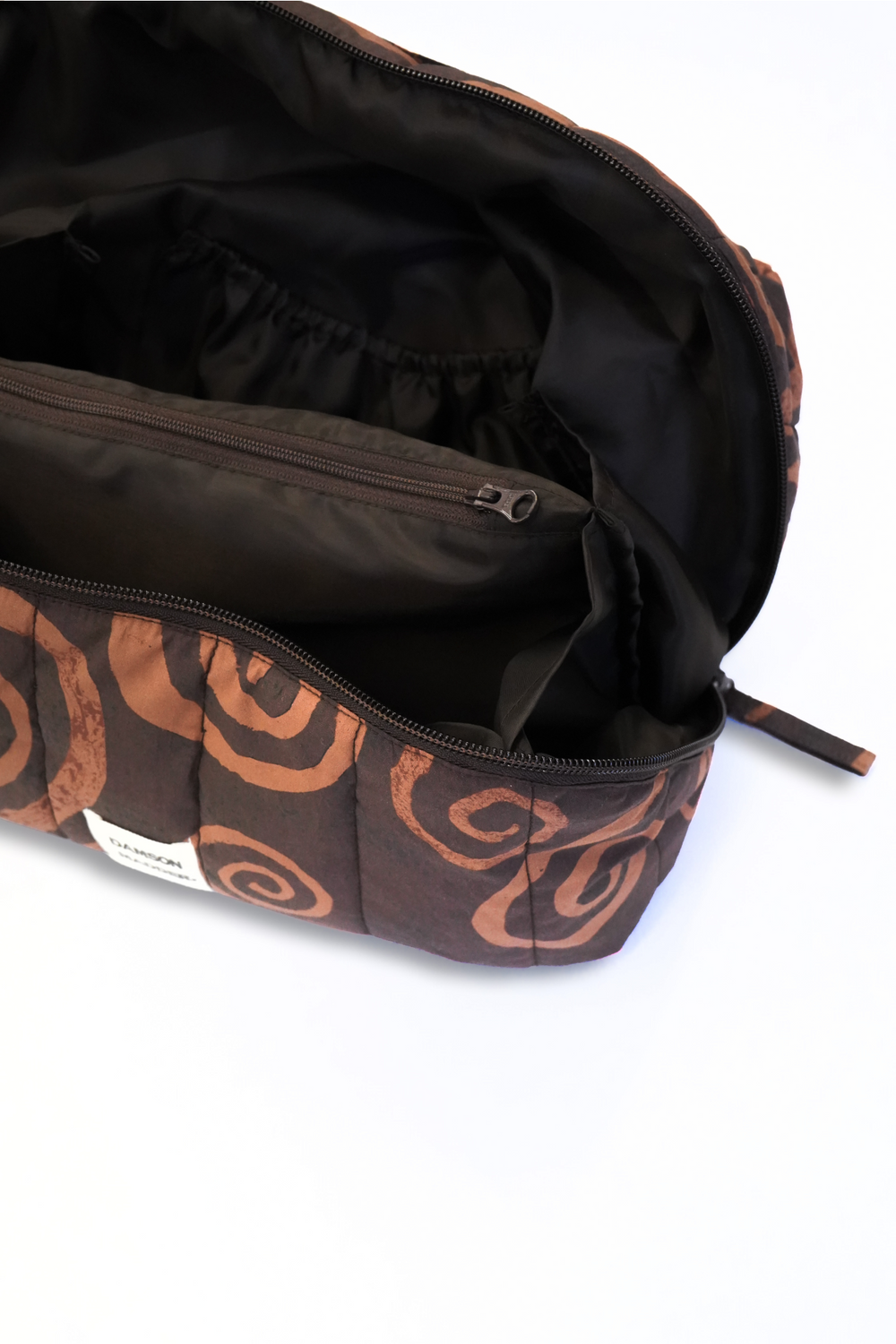 large wash bag - swirl print