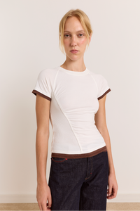 Alicia Short Sleeve Tee - White