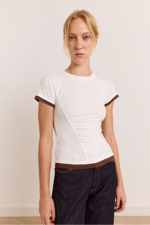 Alicia Short Sleeve Tee - White