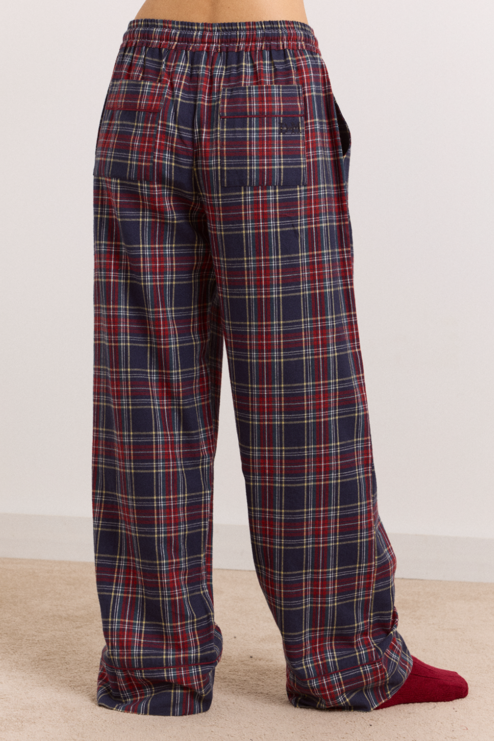 Antonella Flannel Pyjama Set - Tawny Check
