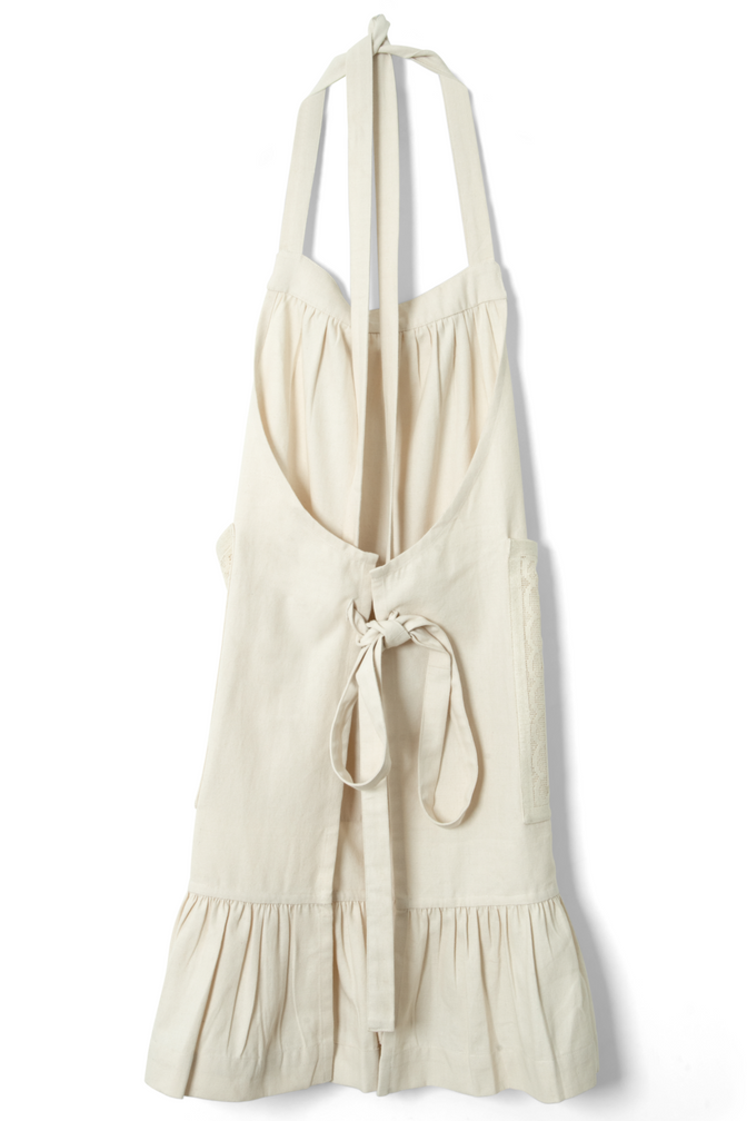 nonna's house - ercu filet lace apron