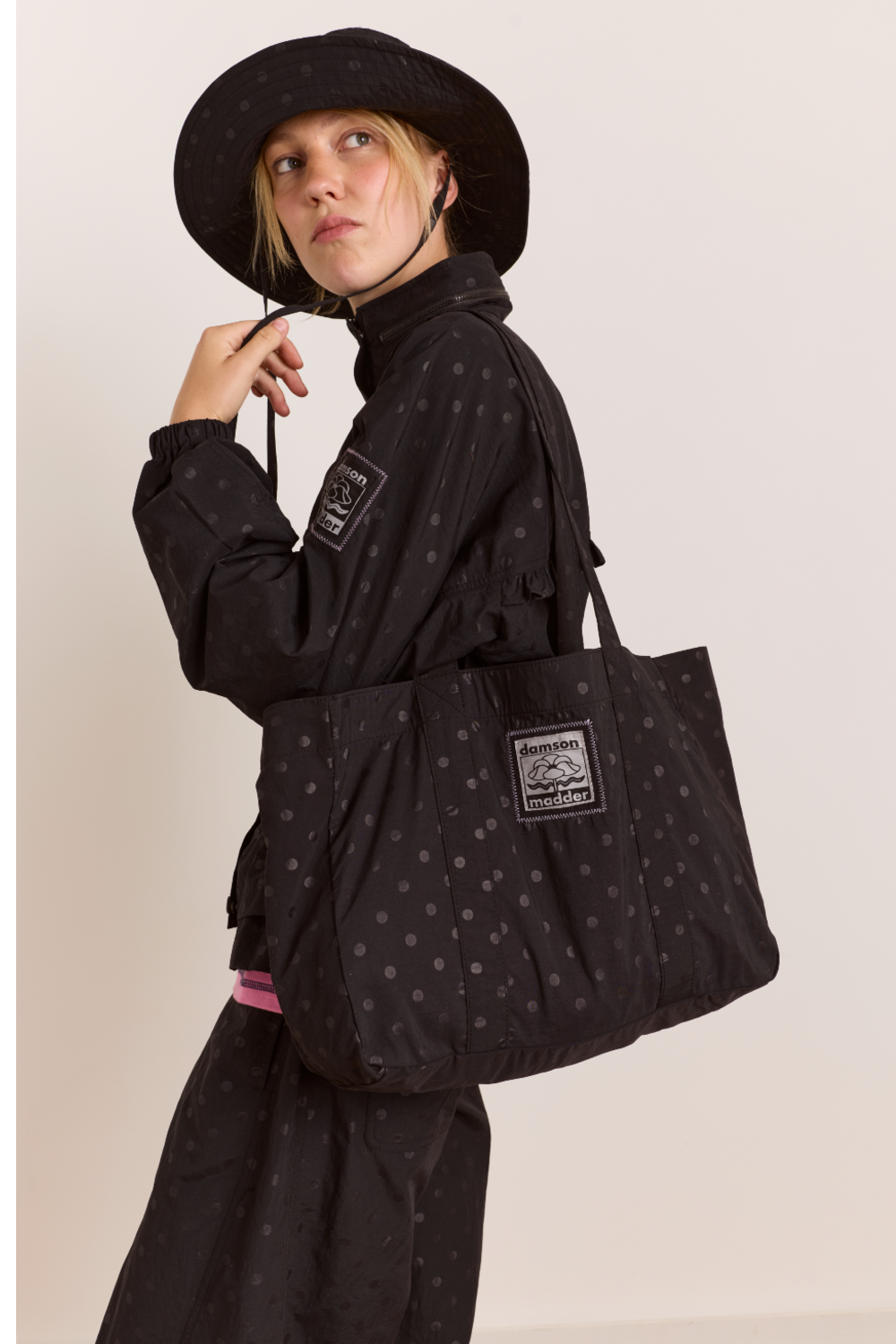 Athena Tote Bag - Black Spot