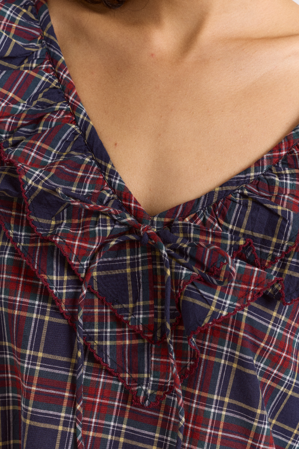Barbs Nightdress - Tawny Check