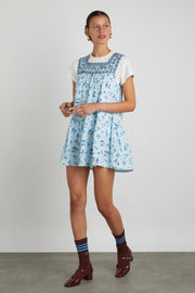 bliss mini dress - vintage blue floral