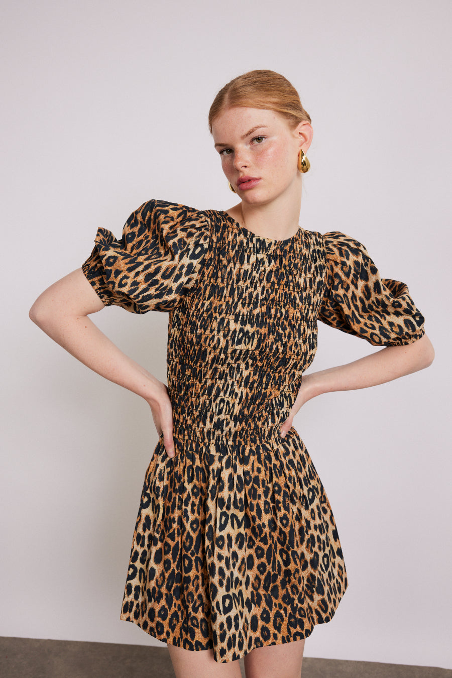 Leopard stripe dress best sale