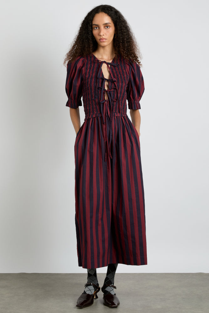 Bluebelle Midi Dress - Red/Navy