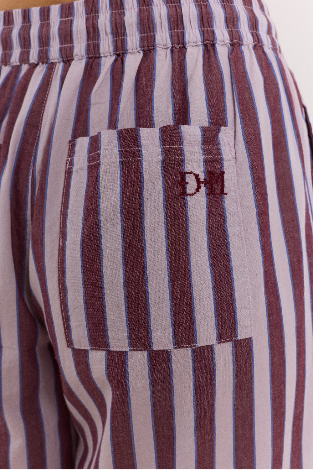 Bobbie 3 Piece Pyjama Set - Ruby Violet Stripe