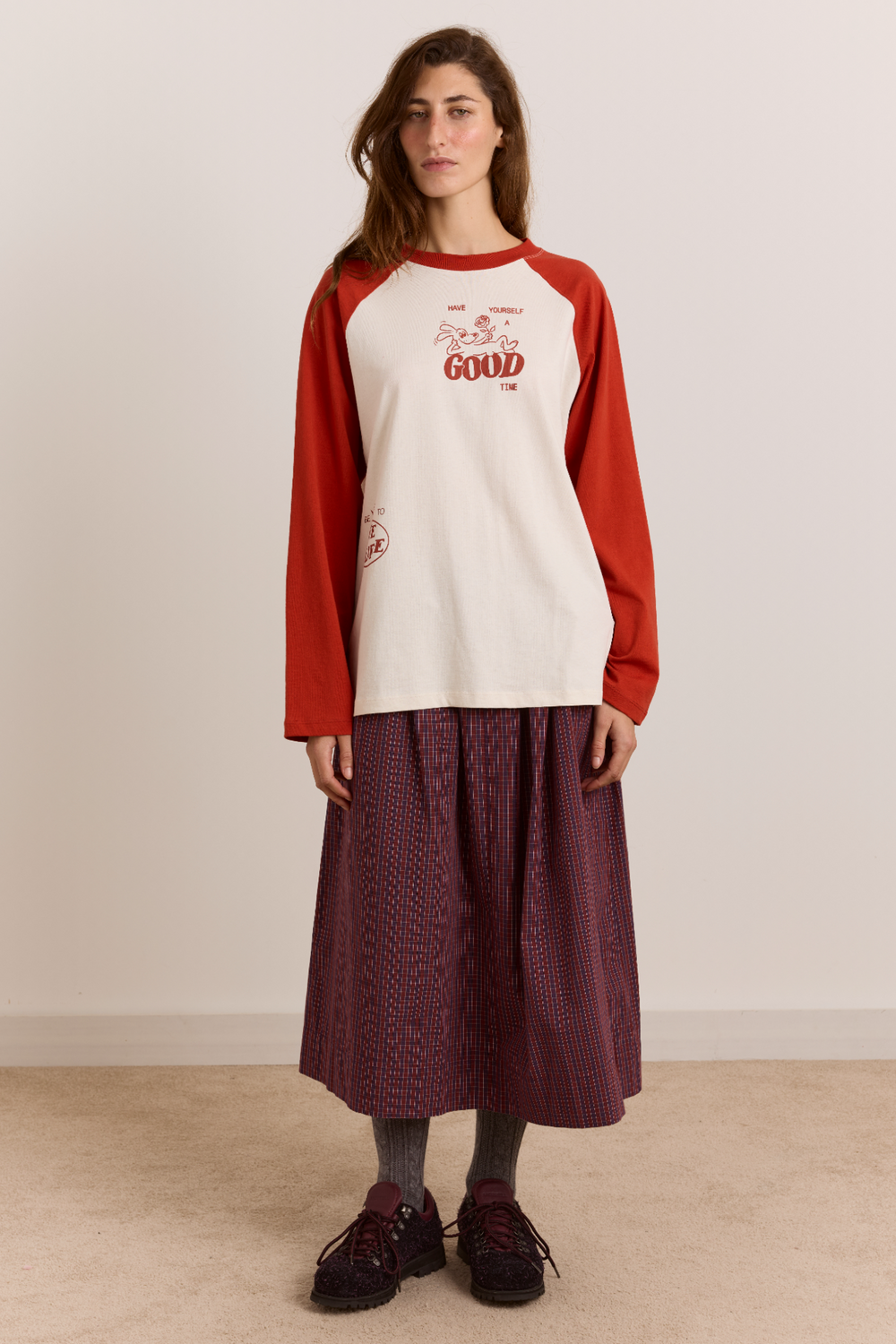 Good Time Bodega Baseball Raglan Tee - Red