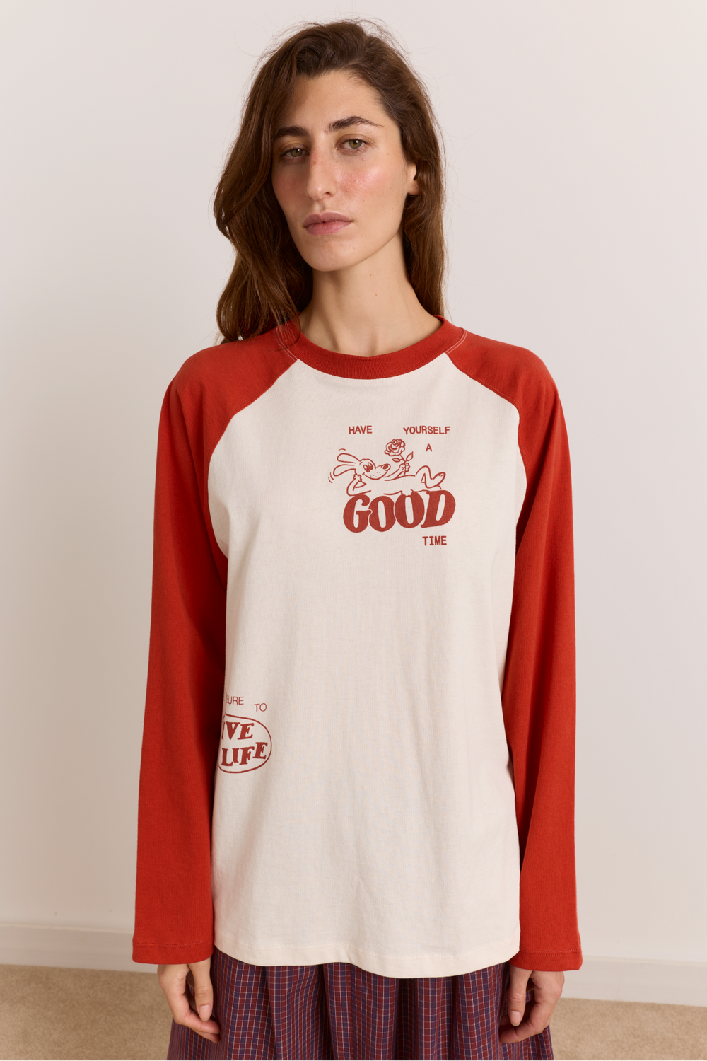 Good Time Bodega Baseball Raglan Tee - Red