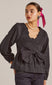 eugenie bow blouse - black