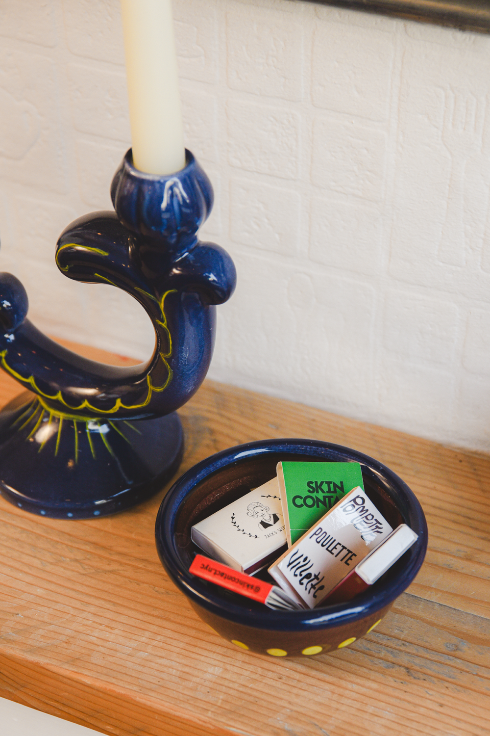 Hand Painted Ceramic Set Of Two Snack Bowls