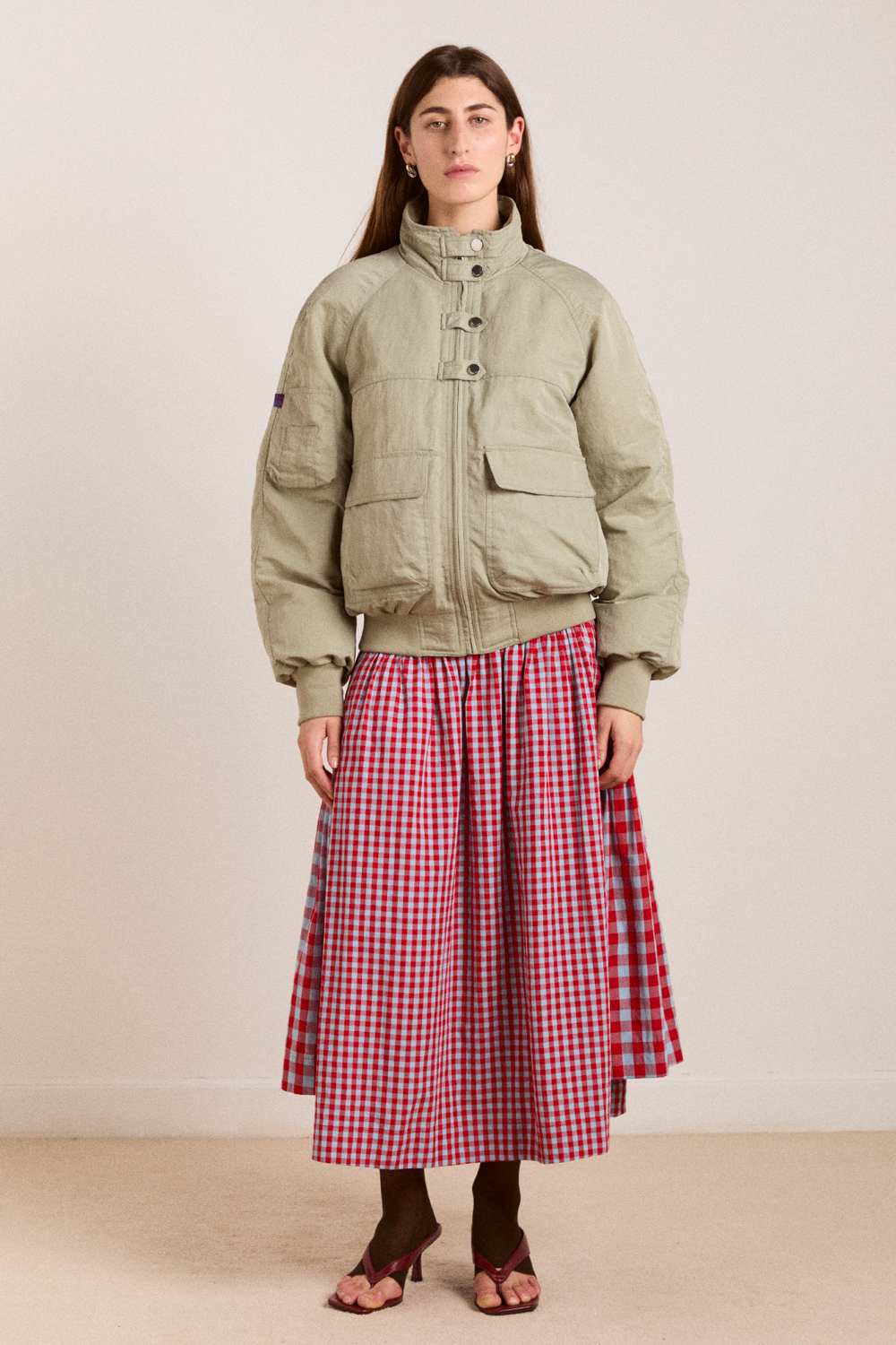 chachi bomber - pale aqua