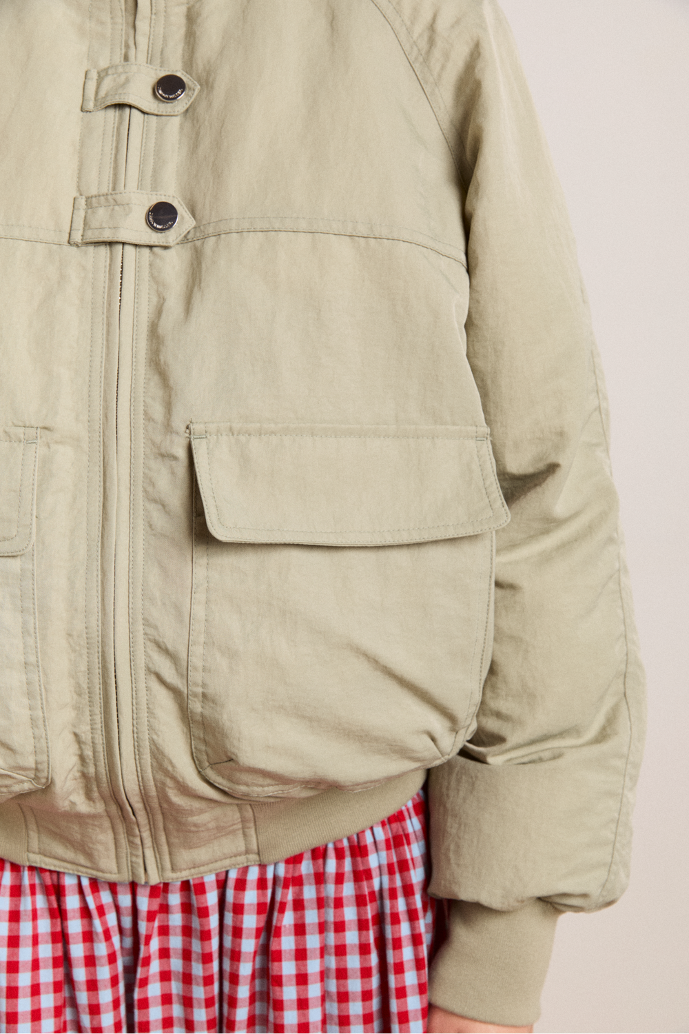 chachi bomber - pale aqua