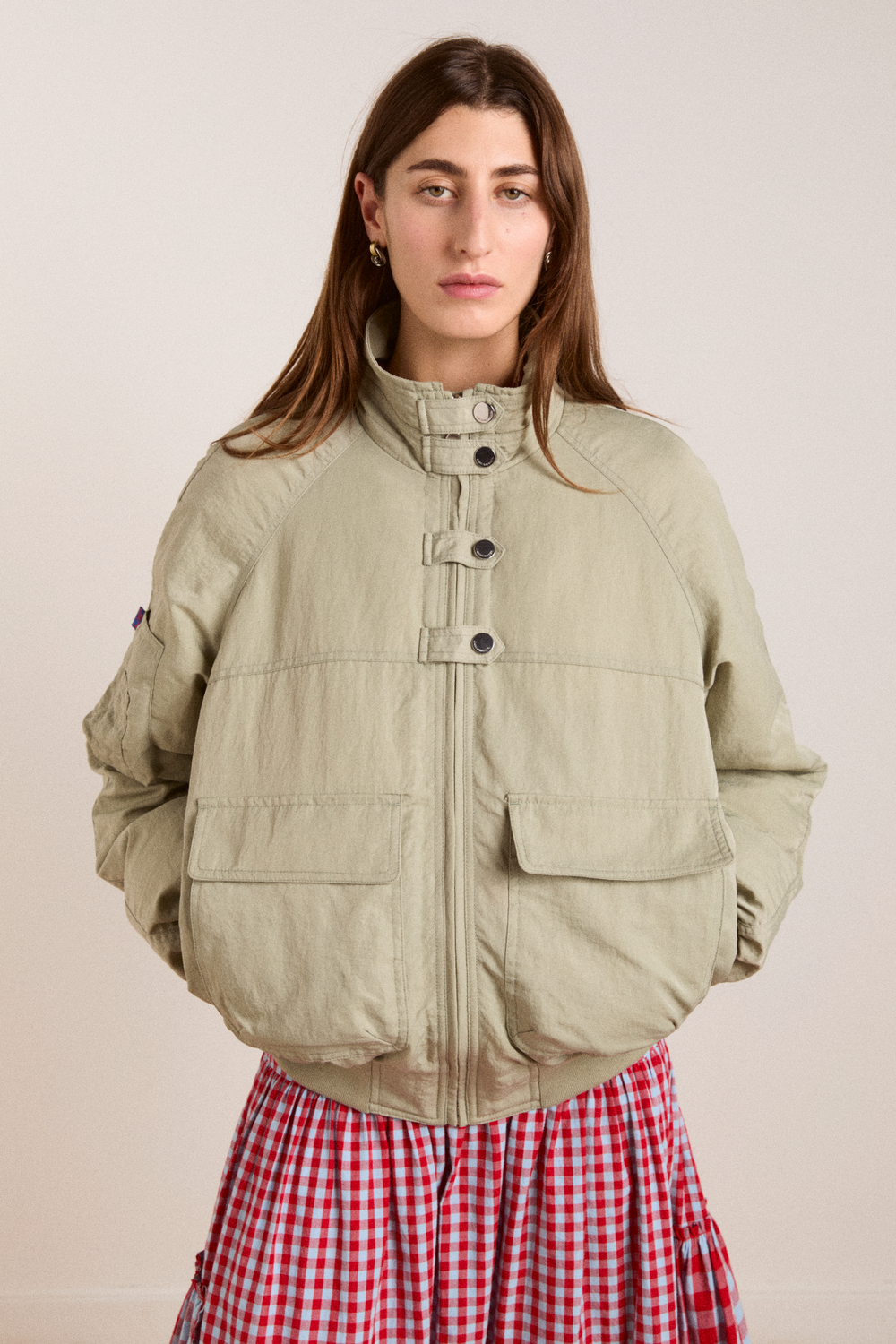 chachi bomber - pale aqua