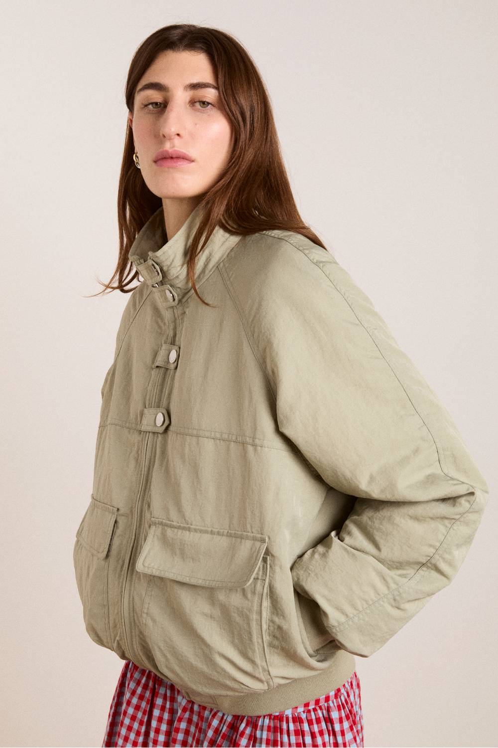 chachi bomber - pale aqua