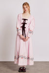 dakota dress - pink embroidery