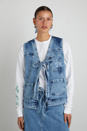 dilly gilet - denim