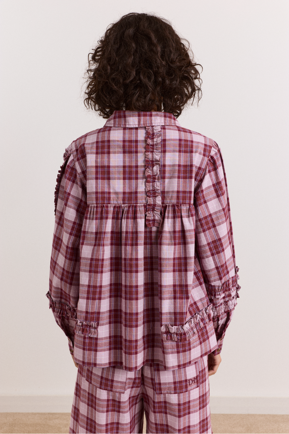 Elio Pyjama Set - Berry Lilac Check
