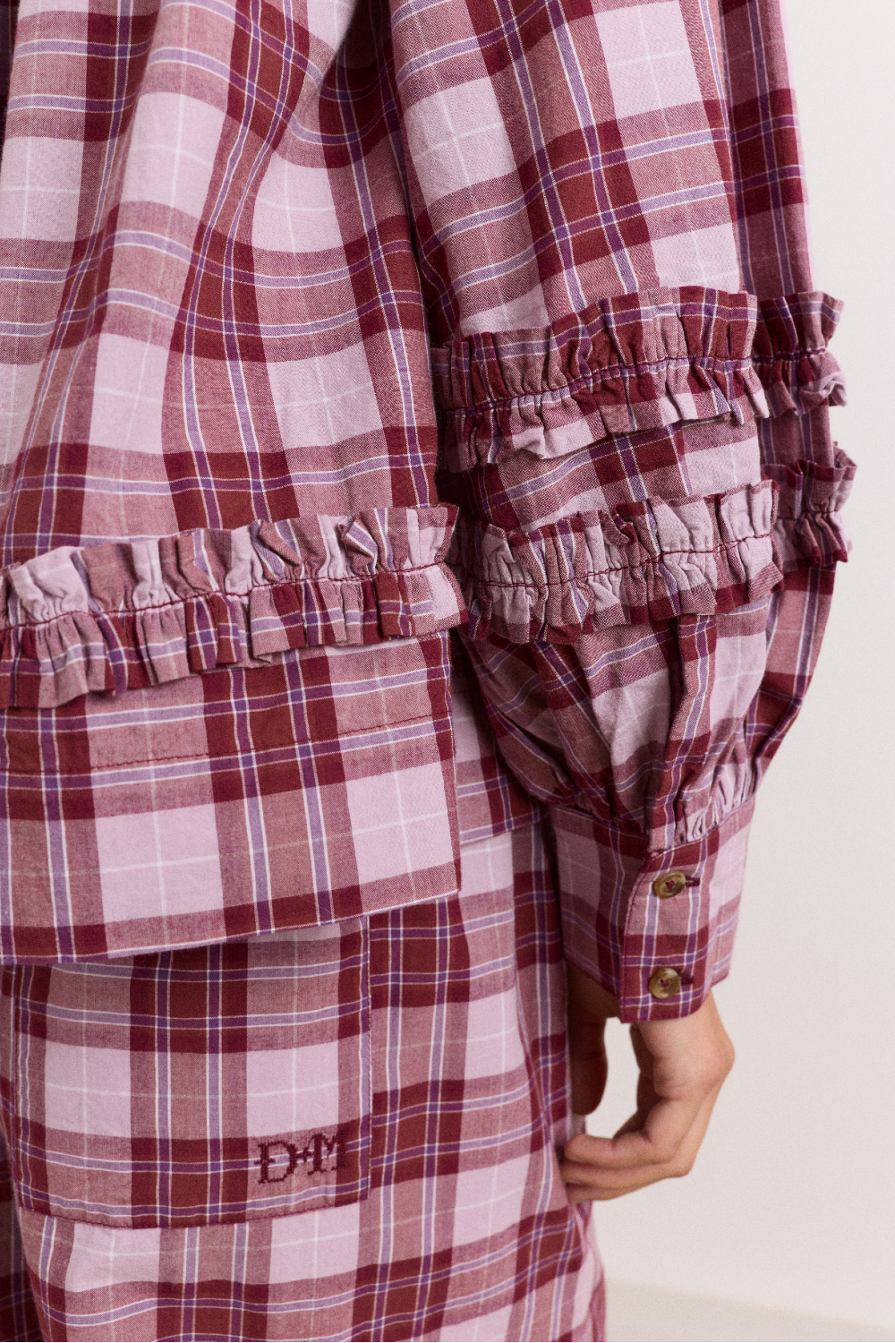 Elio Pyjama Set - Berry Lilac Check